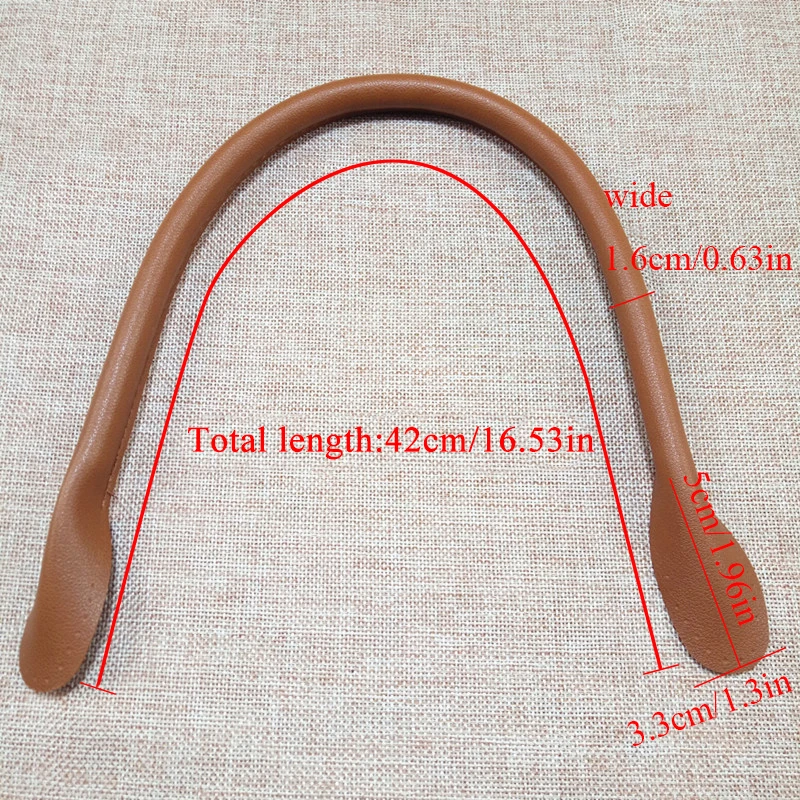 1Pair 42cm Bag Strap Handle Rope Bags for DIY Handbag Multicolor PU Leather Replacement Accessories Round Ears | Багаж и сумки