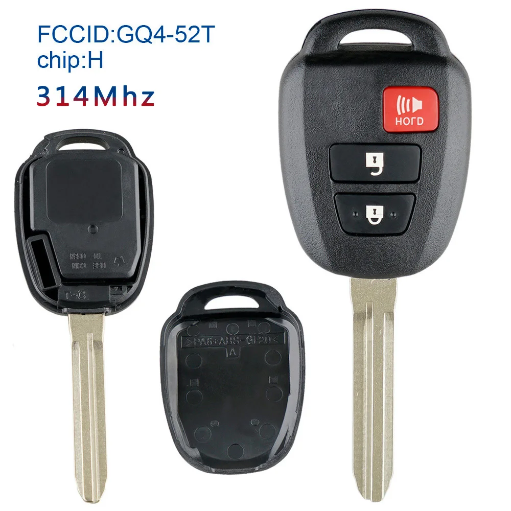 1 шт. 3 кнопки дистанционного ключа автомобиля 89070 0R120 Замена для Toyota RAV4 LE 13 18|Ключ