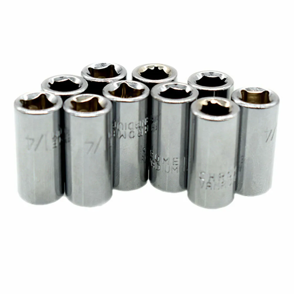 

1/4\\\\\\\" Square To 1/4\\\\\\\" Hex Adapter Socket Drive Socket Bit Holder Durable