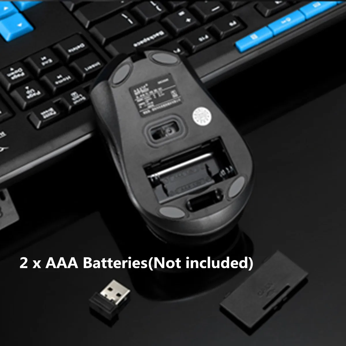 Беспроводная игровая клавиатура и мышь 2 4 ГГц мультимедийная набор для