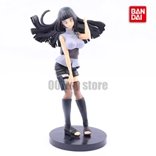 20CM BANDAI Genuine Hyuga Hinata Naruto Action Figure Anime Figures Kawaii Anime Dolls Halloween Gifts