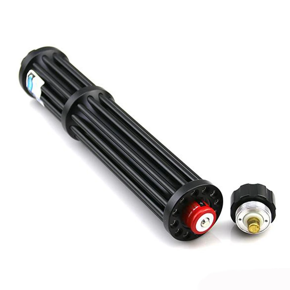 Самый мощный синий лазерный фонарик 450 нм высокомощный прицел горящая