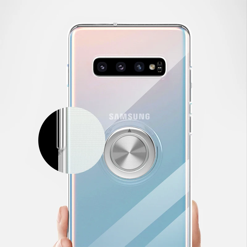 Прозрачный ТПУ чехол для Samsung Galaxy S9 S8 Plus Note 9 8 противоударный мягкий автомобильный