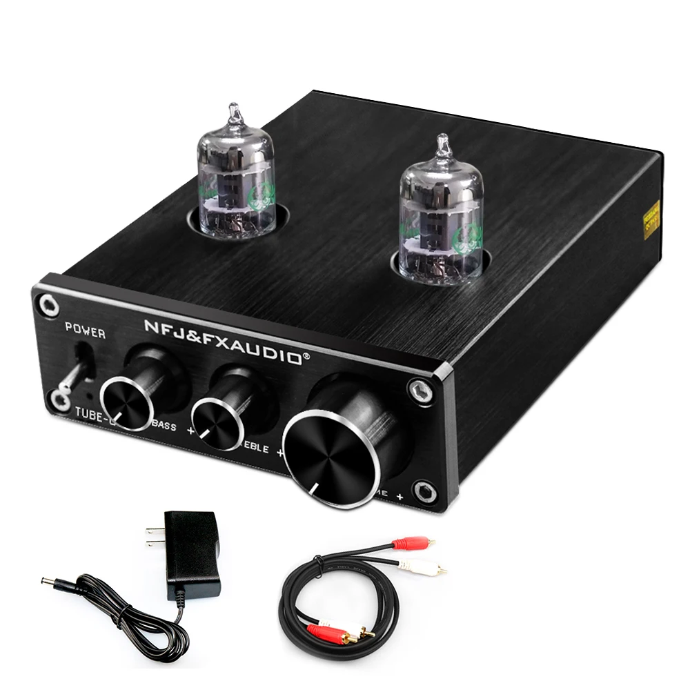 Предусилитель FX AUDIO GE5654 для домашнего аудио с басами и управлением высокими