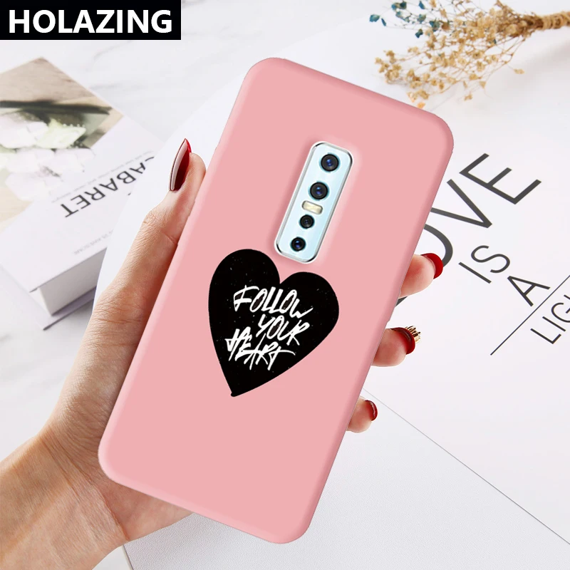 Чехол для VIVO V17 NEO V15 Pro V11 S5 S1 V1907 силиконовый чехол Follow Your Heart красивые Карамельный