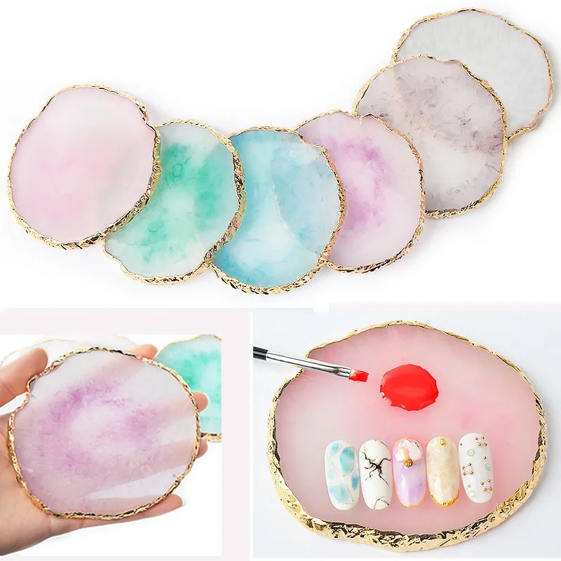 Полимерная окрашенная палитра тарелки для ювелирных изделий безделушка кольцо