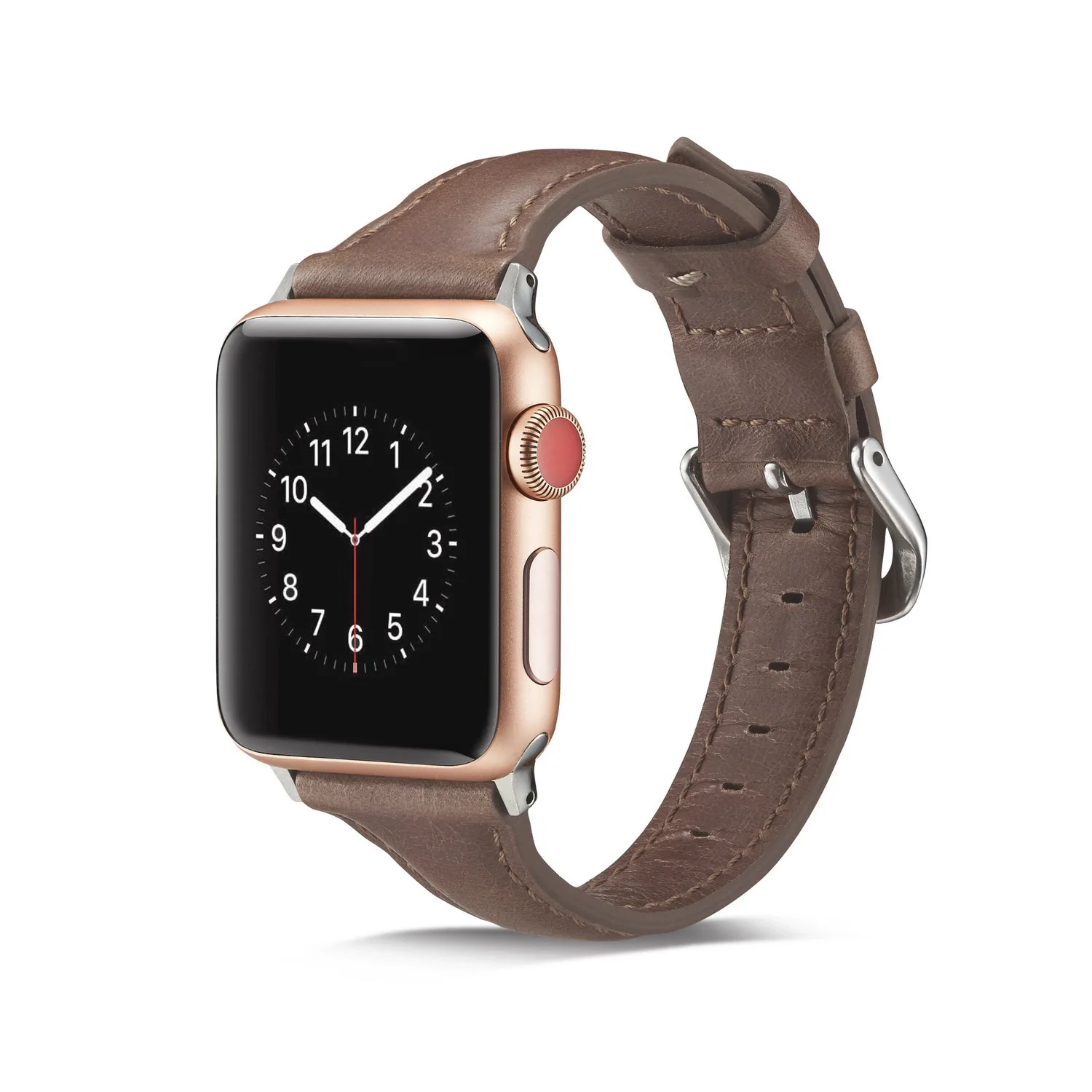 Ремешок из натуральной кожи для часов Iphone Watch 4 44 42 мм I Watch браслеты 40 38 мм ремешки для умных часов для Apple Watch 3/2/1