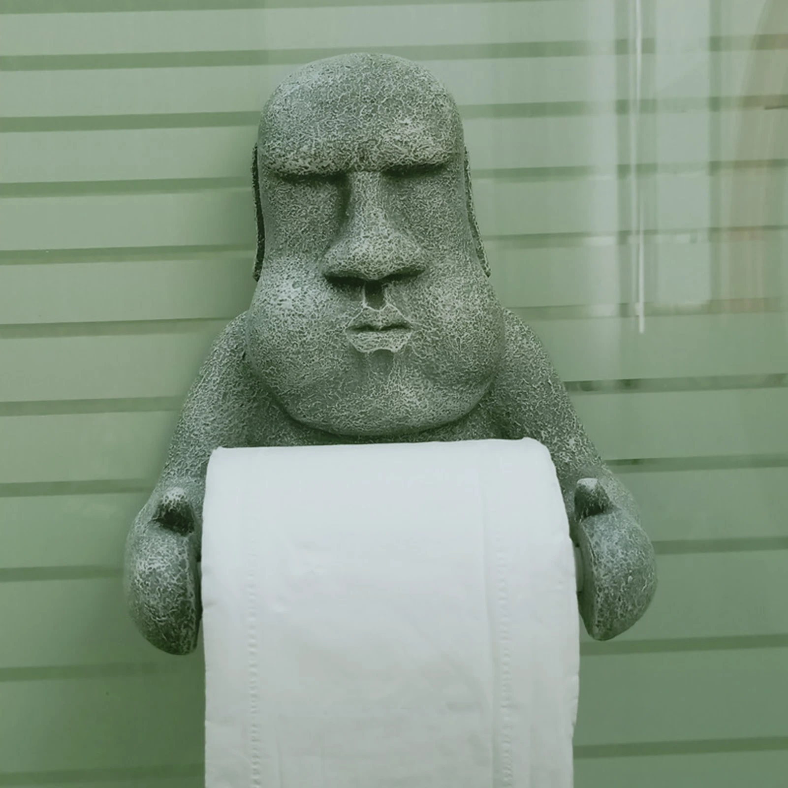 

Toilet Paper Holder Easter Tissue Holder Towel Hanger Organizer Mount Bathroom Wall-mounted Tissue Holder Creative Toilet Roll