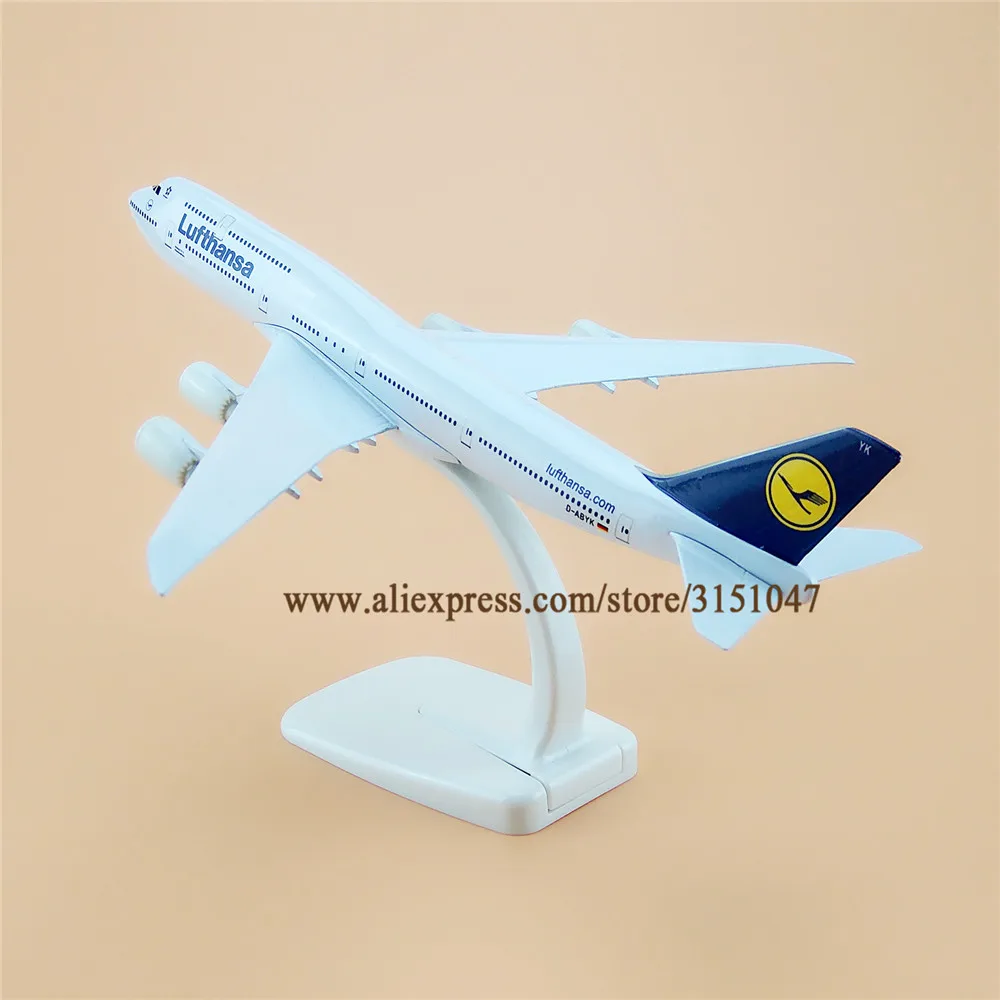20 см модель самолета Air Lufthansa B747 Boeing 747 8 Airways Airlines металлический сплав литья под