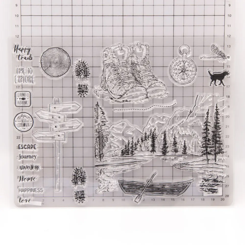 Фотография фотографий &quotгорный лес&quot металлические штампы трафареты для