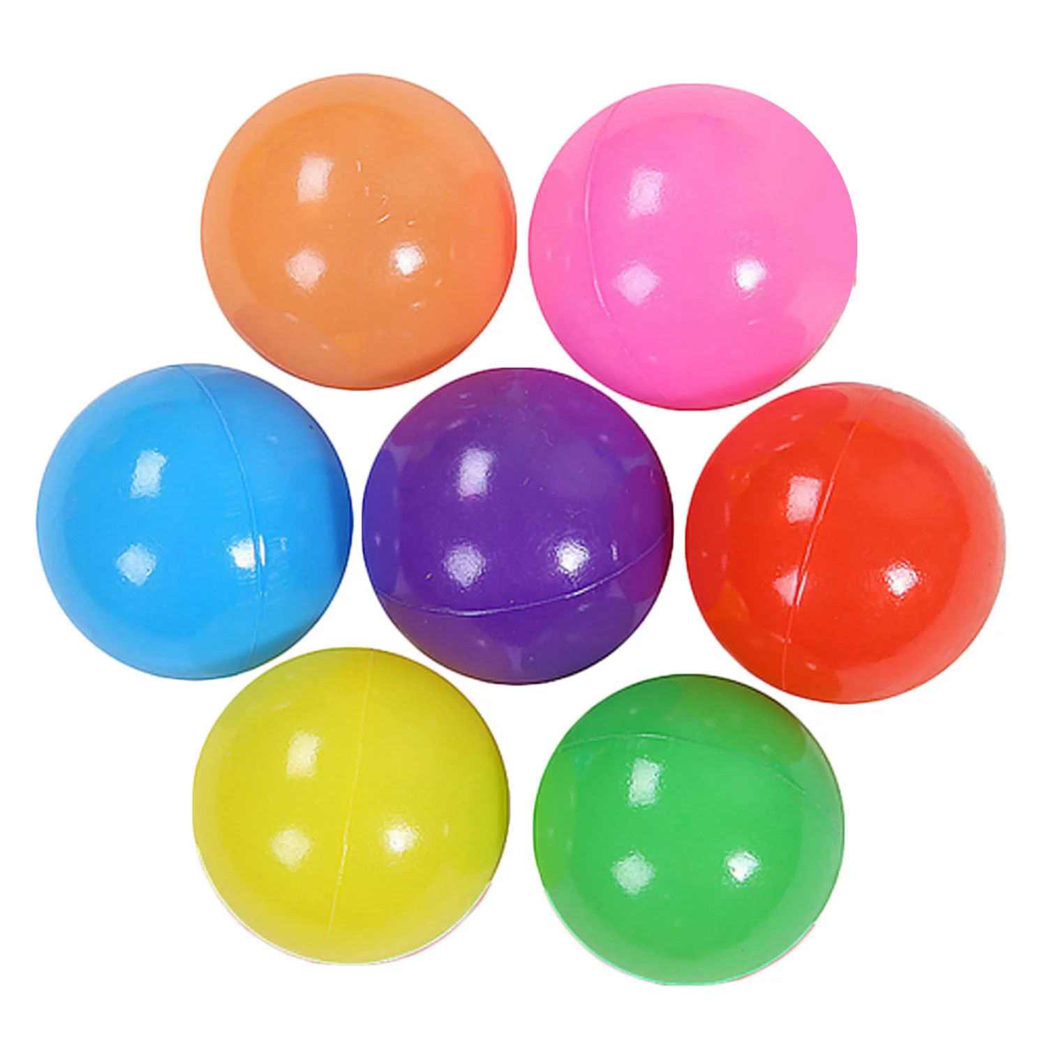 

100 PCS 5.5cm Thick Colorful Ocean Ball Kids Swim Pit Tent Playhouse Fun Toy Balls Random Mixed Colors