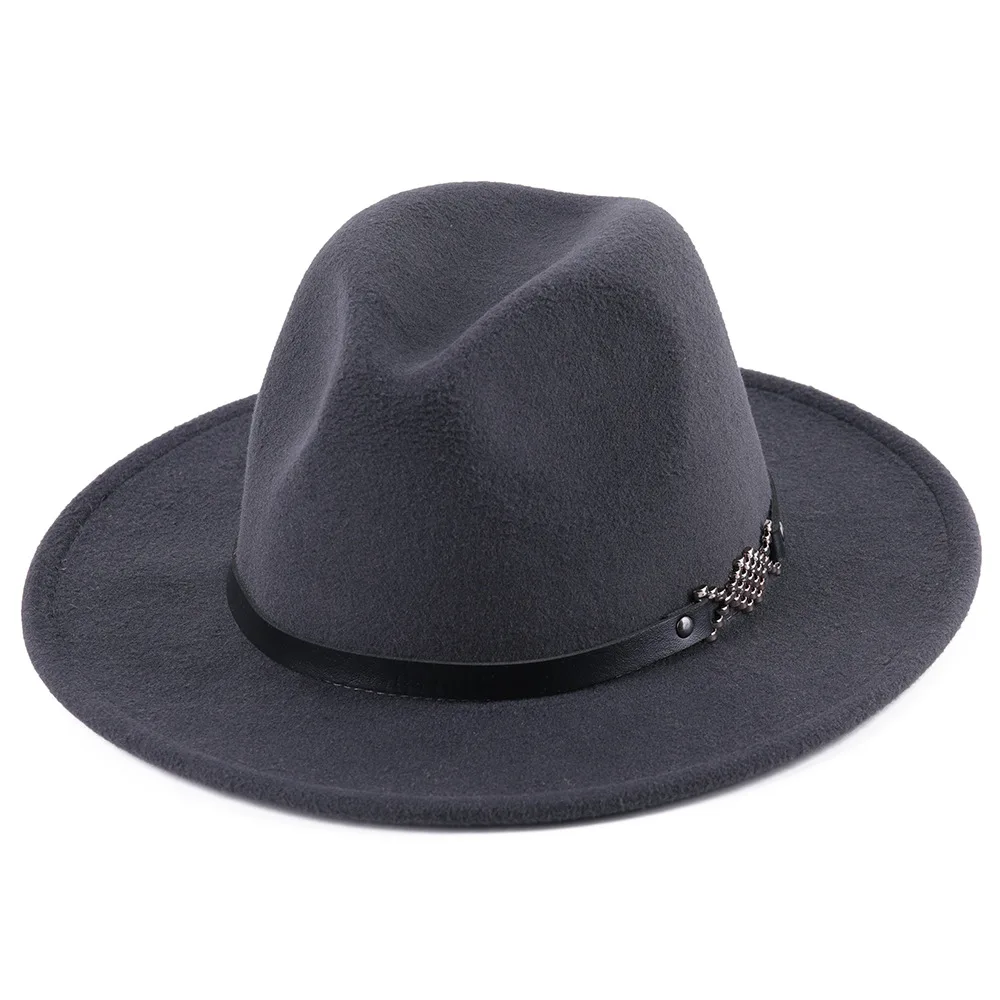

ZLD Fashion classice women Fedoras hat Winter hats big brim hat men ladies vintage Jazz cap Popular caps for formal parties