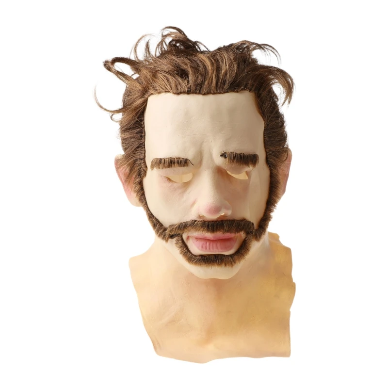 Реалистичная лысая маска для старика латексный шлем на все лицо маскарада