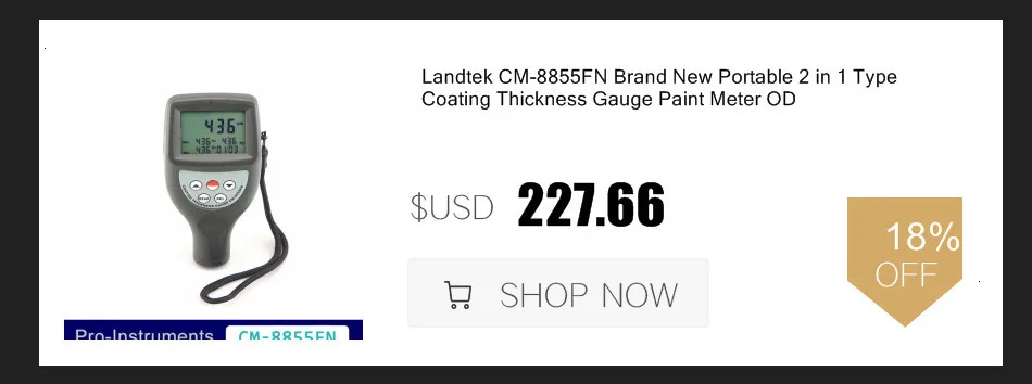 Nicety CM8811FN автомобильный измеритель толщины краски измеритель толщины плёнки измерение толщины съемный зонд
