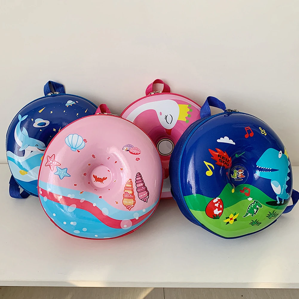 

Kindergarten Children Cute Cartoon Donuts Knapsack 3D Hard Shell School Bag Girls Boys Leisure Vacation Backpack Small Handbags