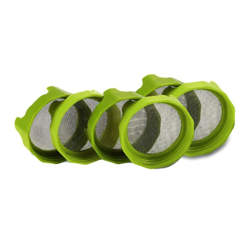 floating plant pot Plastic Sprouting Lid with Stainless Steel Screen Mesh Cover Cap for 86mm Wide Mouth Mason Sprout Jars Germination Strainer Spro extra large pots for outdoor plants
