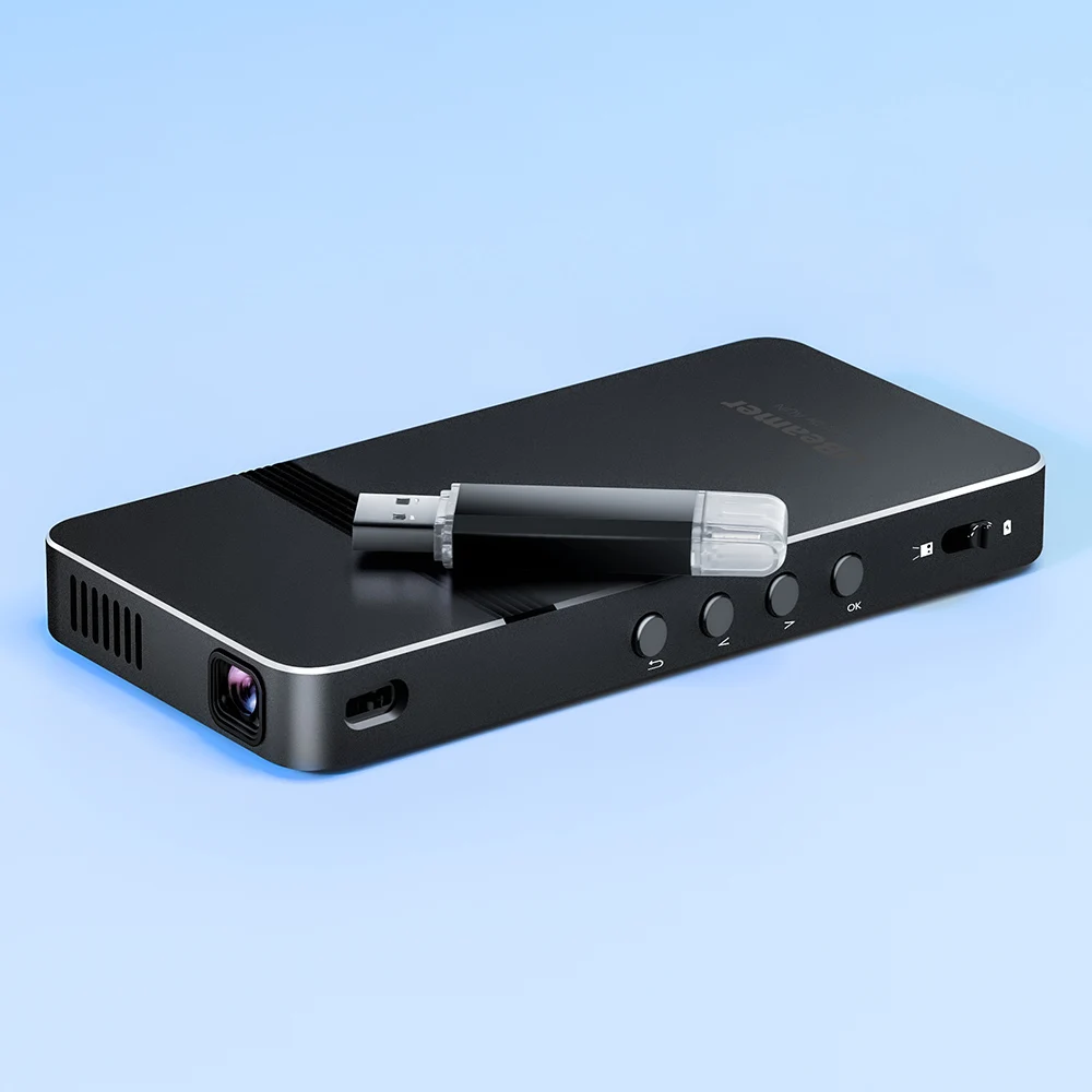 AUN Ubeamer 1 MINI Projector Laser Beamer 4K Video Home Theater Portable DLP for Cinema Mobile Phone | Электроника