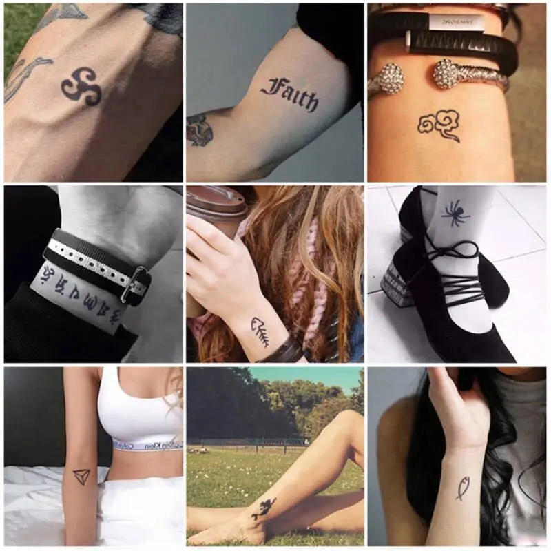 Набор для Временной Татуировки паста Полуперманентная с 63 трафаретами хны 10 мл 1