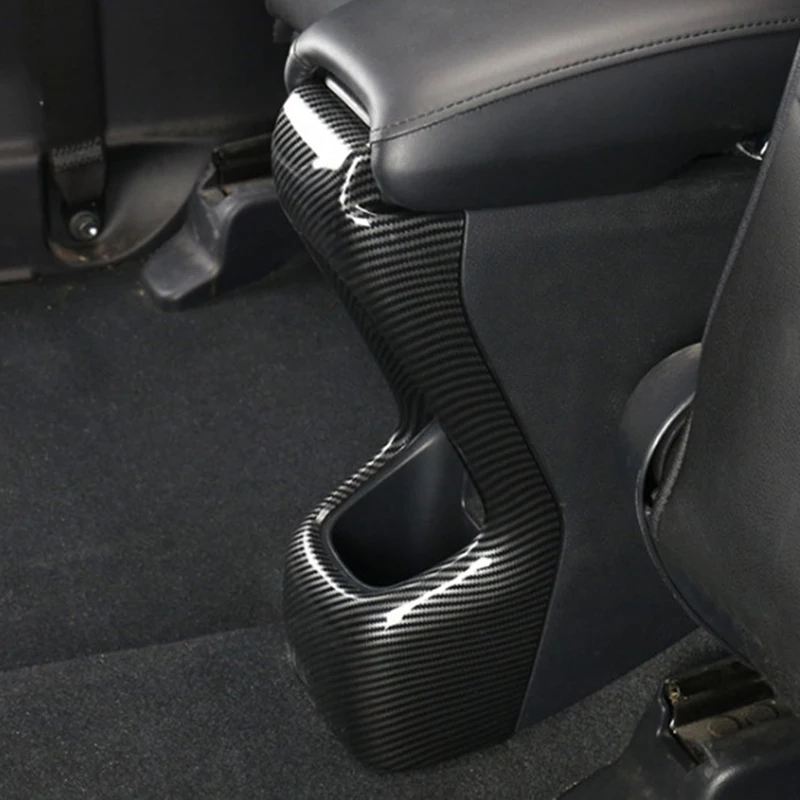 Подлокотник для заднего сиденья в стиле углеродного волокна Противоударная