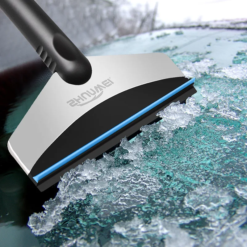 

Stainless Steel Snow Ice Scraper Car Windscreen Ice Remover Auto Window Cleaning Tool Winter Car Wash Accessories Scraping Tools