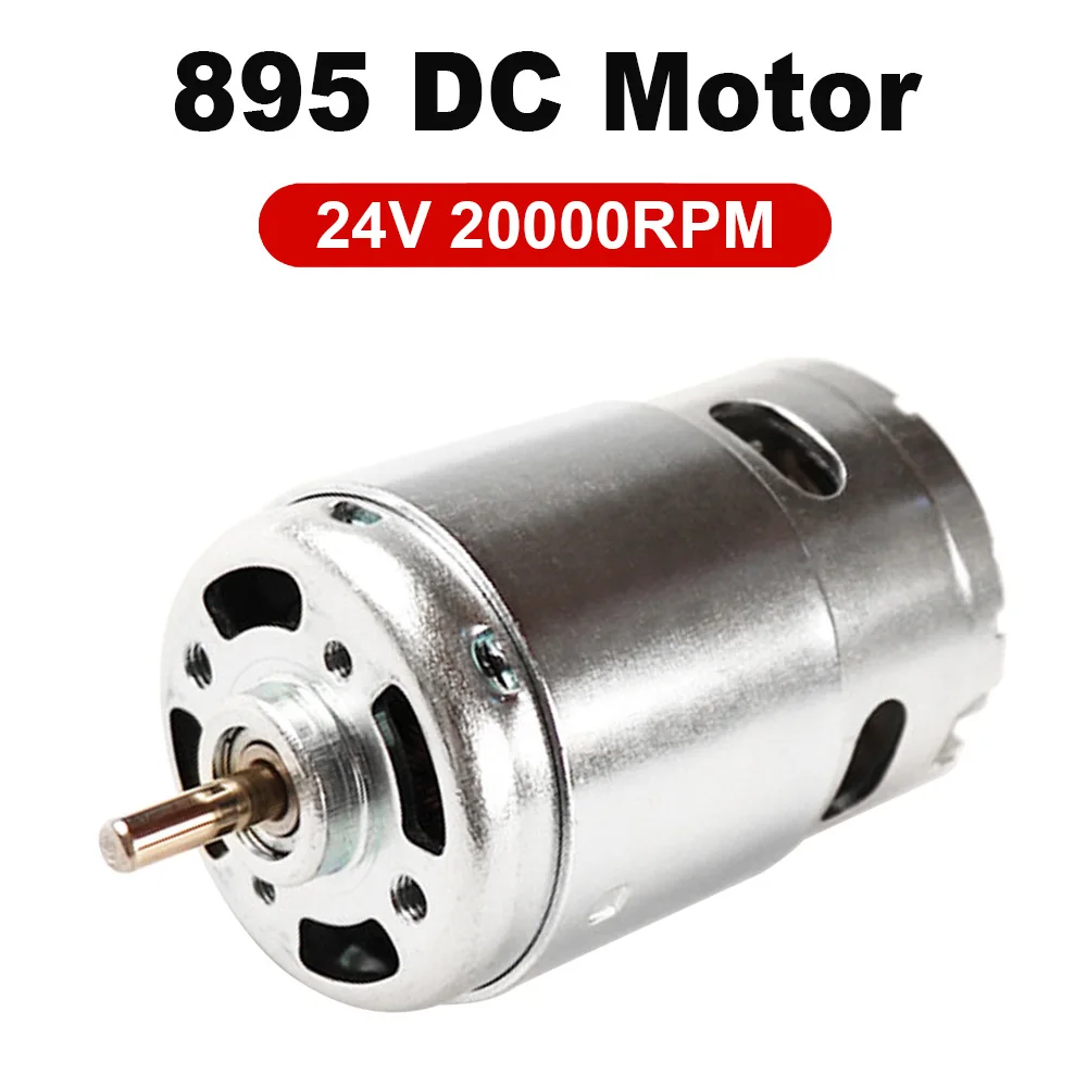 

895 High Torque High RPM DC Motors 12V 24V 20000RPM Double Ball Bearing for Electric Tools DIY Small Drill Micro Machine