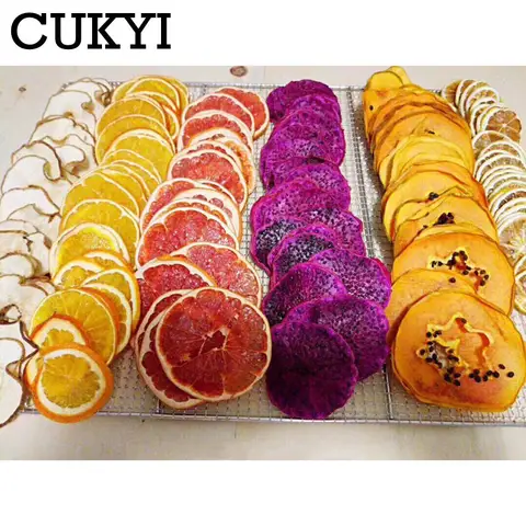 Аксессуары для пищевого дегидратора CUKYI, проволочная сетка, лоток из нержавеющей стали для пищевых продуктов, тонкая сетчатая пластина, сушилка для фруктов на 6/12/30 слоев