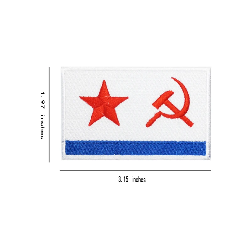 Россия советский военный флаг полная нашивка 100% года для жилета шапки джинсов с