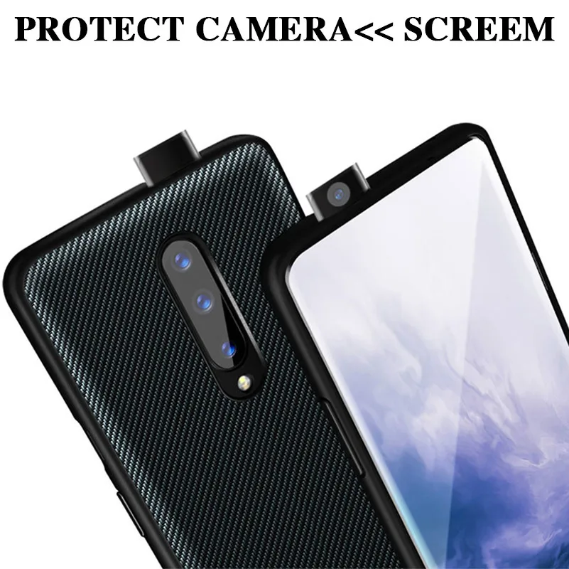 Для Oneplus 7T чехол Высокое качество Текстура углерода кожа задняя крышка для Oneplus 7T Pro 6T 6 5T 5 полный защитный противоударный чехол
