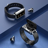 2021 new intelligent t89 tws wireless bluetooth headset earplug led heart rate monitor sports in ear watch wristband voice lower