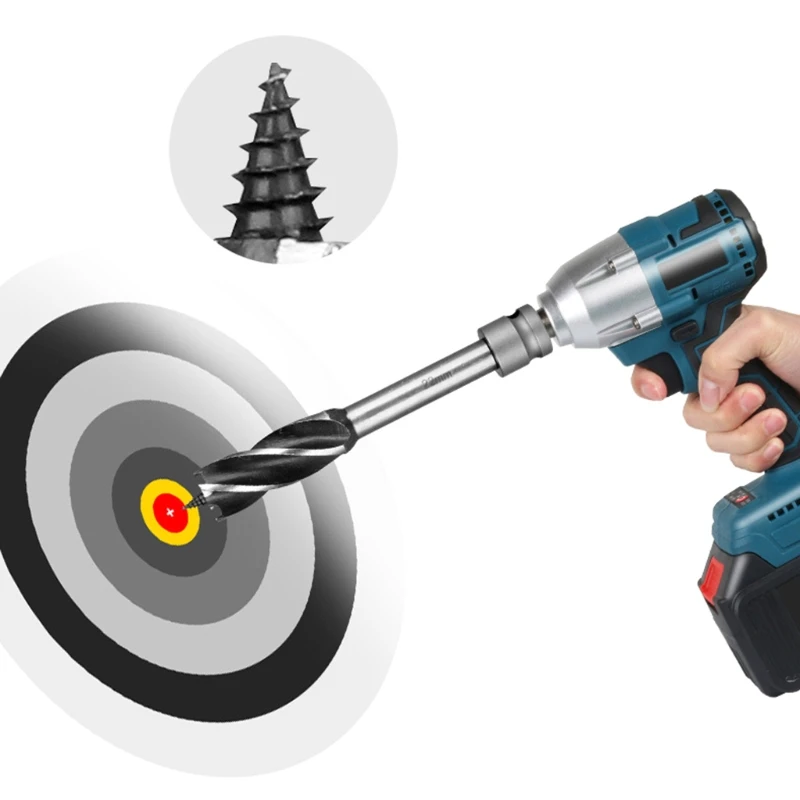 

2x Woodworking Twist Drill Bit Set 16mm 18mm 20mm 22mm 25mm High Performance Electric Wrench Accurate Drilling Position