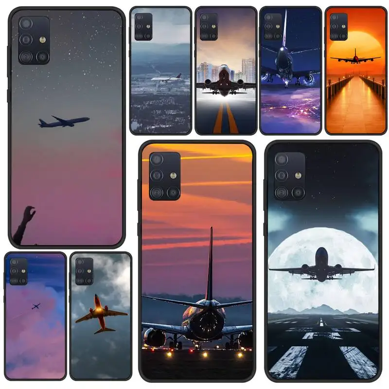 

Aircraft Plane Airplane Phone Case For Samsung S21 S6 S7 Edge S8 S9 S10 S20 Ultra 5G Plus Cover Fundas Coque