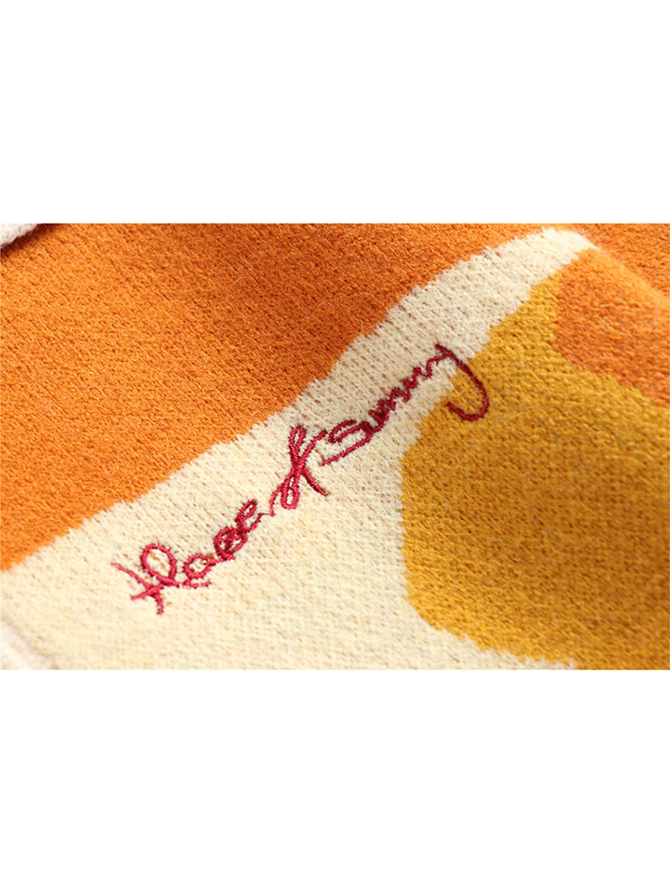 Женский трикотажный кардиган с длинным рукавом свободного покроя |