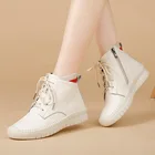 Женские зимние ботильоны Tilocow из натуральной кожи, повседневная лаконичная женская обувь, женские снегоступы с мягкой подошвой, обувь, Новинка