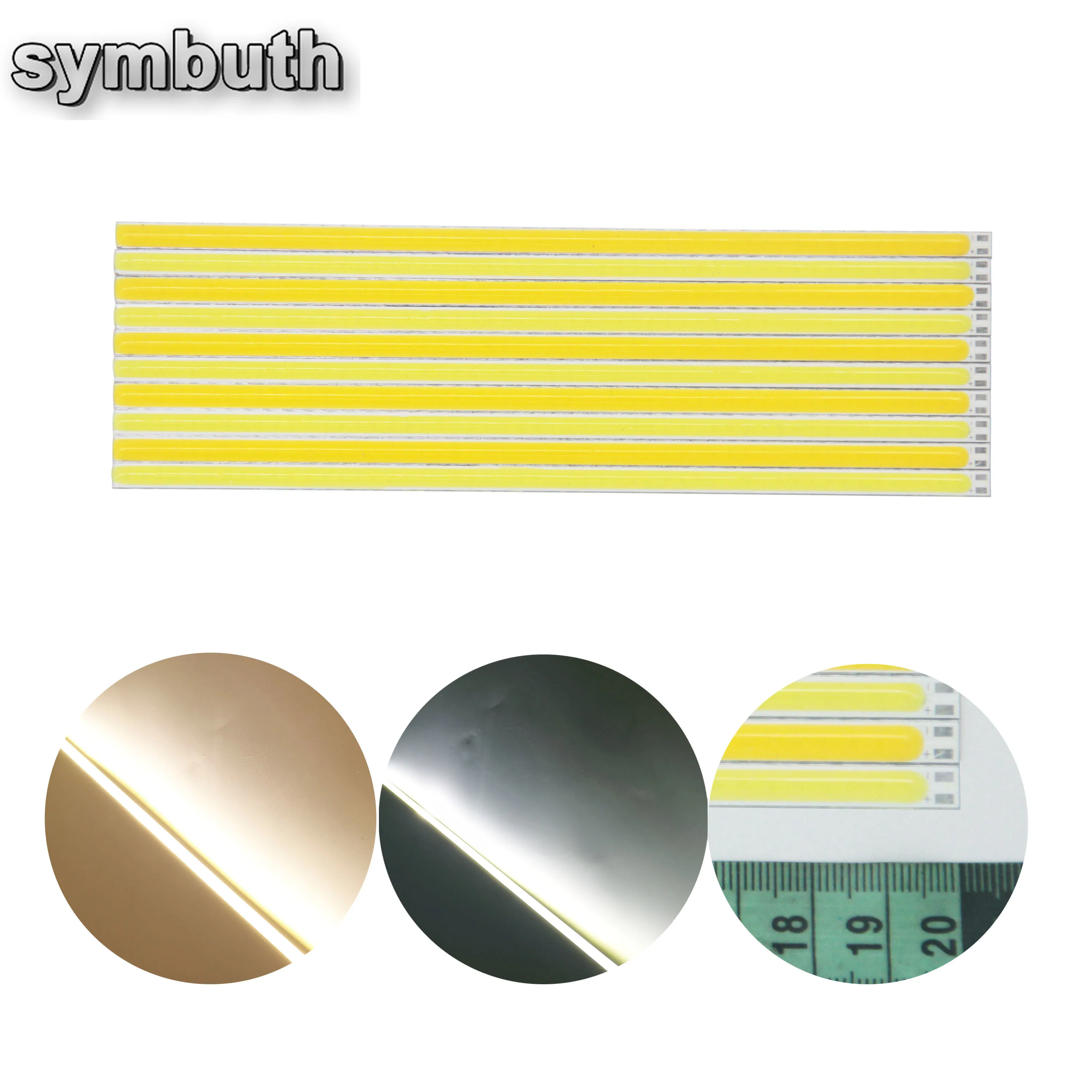 10pcs/lot Sale 200*6mm 6W 12V DC Input Flexible COB LED Strip Bar Light Source Ultra Bright Lamps DIY Outdoor Bulb