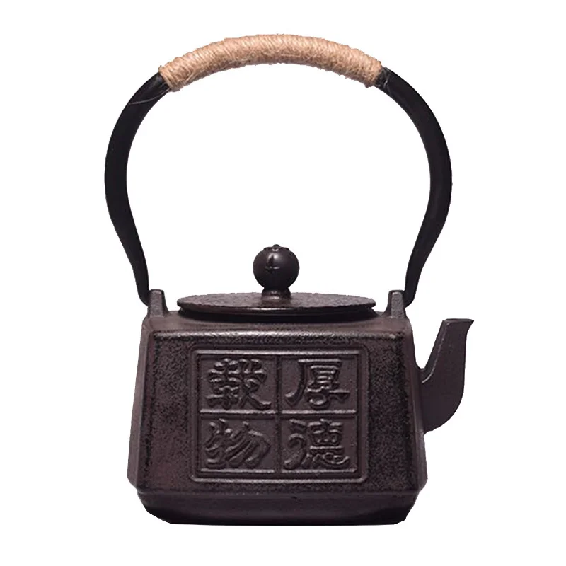 

Japanese Exquisite Plum and Bamboo Painted Series Cast Iron Kettle Boiling Water Teapot Tea Set with Strainer Kettle Tea Pot