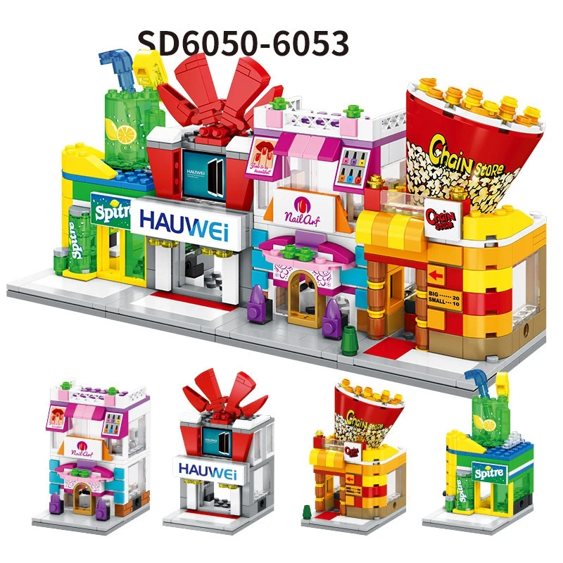 Креативный 3D Мини архитектурная модель уличный вид детская игрушка Подарки