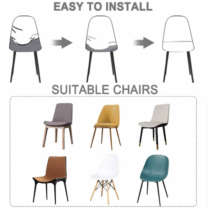 1/2/4/6 шт. эластичные чехлы для стульев | Дом и сад