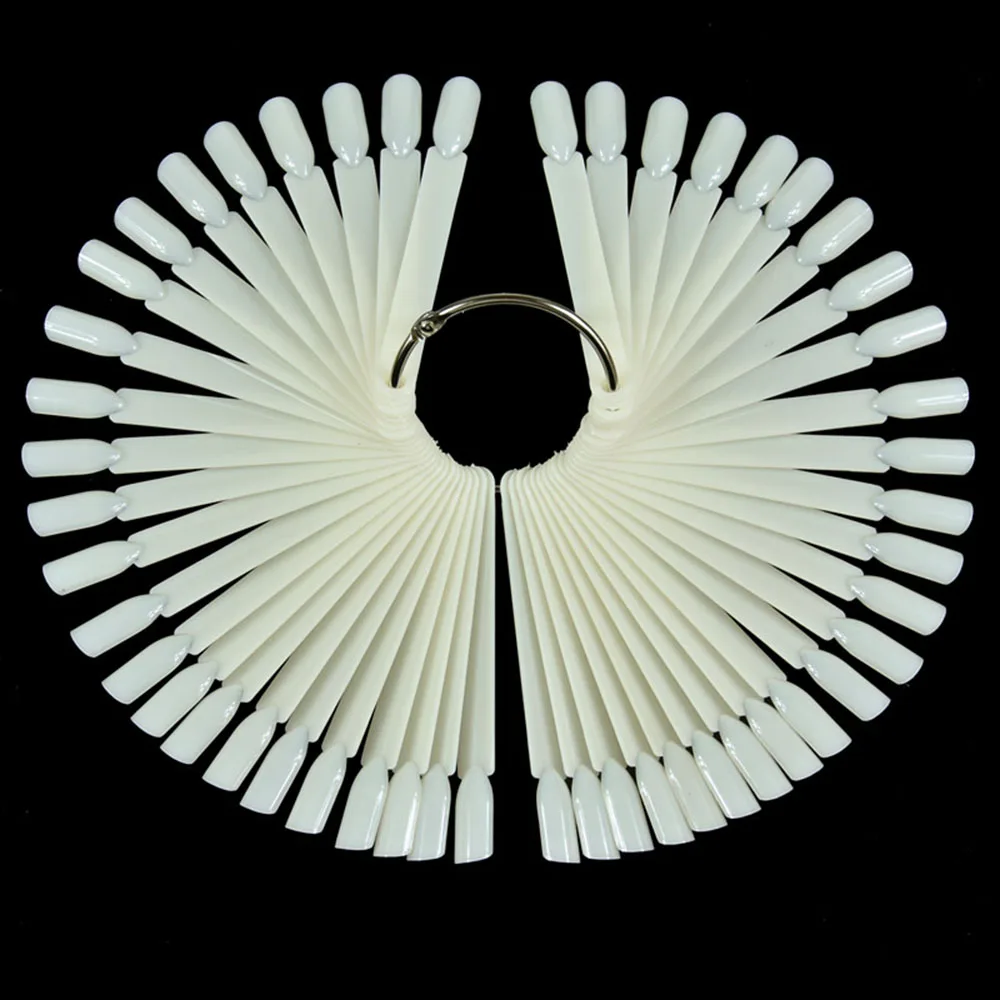 50 наконечников/набор складной веер Тип ногтей дисплей диаграмма палитра