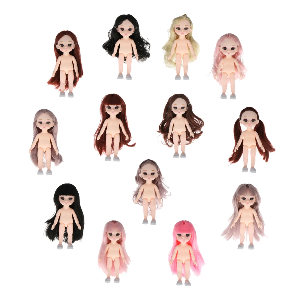 13 шарнирных шарниров 1/12 BJD девушка Кукла тело 3D глаза куклы принцессы игрушки DIY