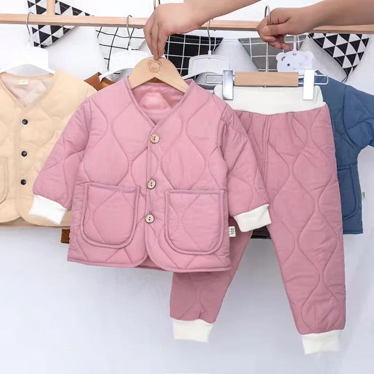 Комплект зимний из пуловера и плотных штанов для мальчиков девочек | Мать ребенок