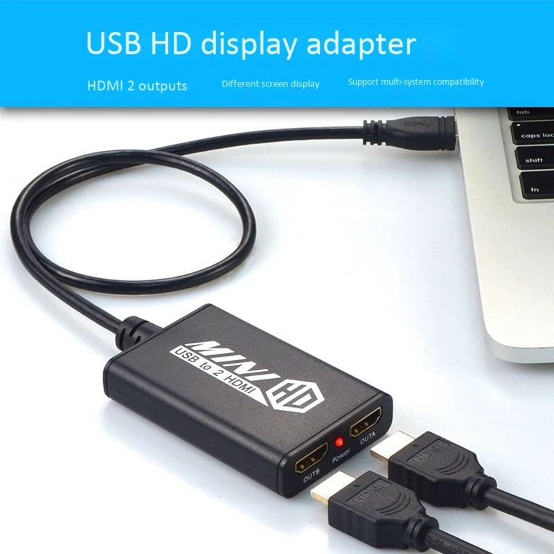 

USB to HDMI Adapter Output Two Different Pictures