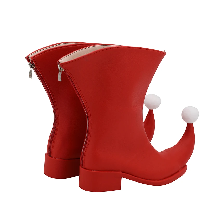 Аниме обувь для косплея Shugo Chara Mashiro Rima длинные ботинки на среднем каблуке красная