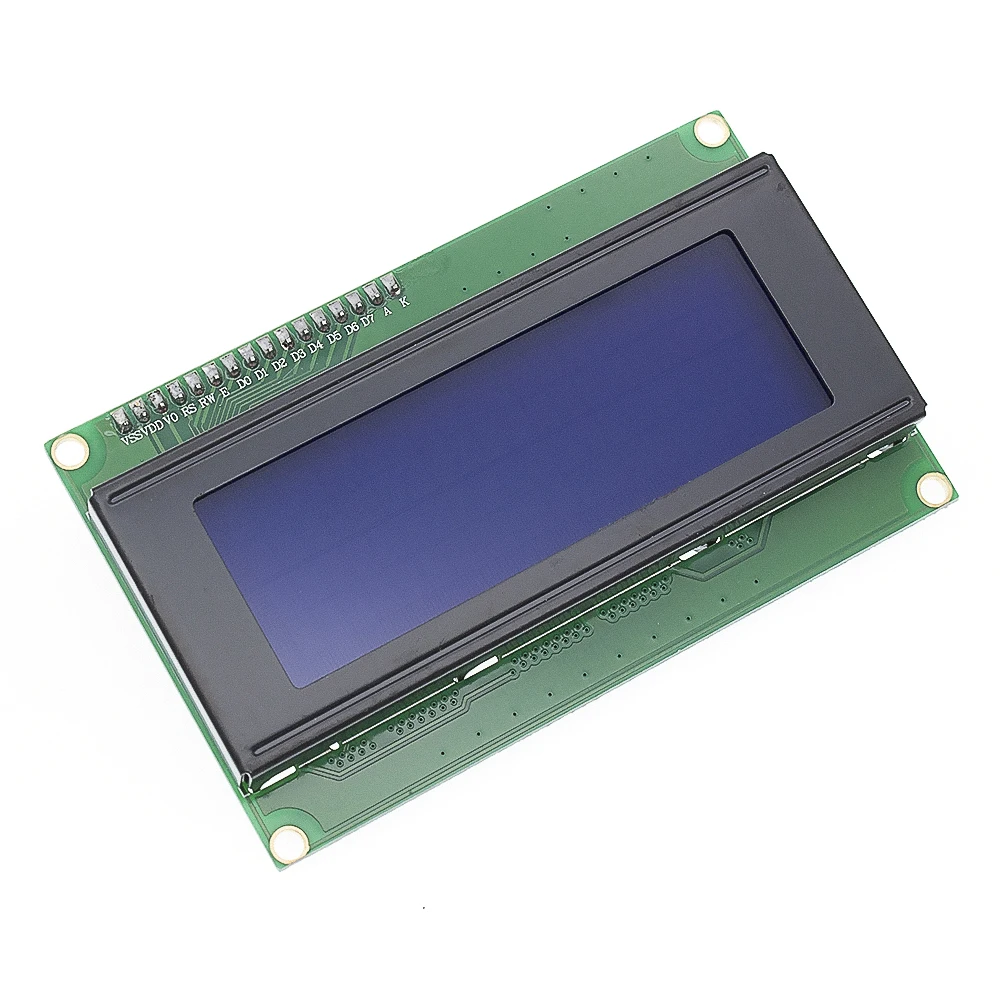 Синий 1 шт. lcd 2004+ igc 2004 20x4 2004A синий/зеленый экран HD44780 символ lcd/w IIC/igc последовательный интерфейс модуль адаптера - Цвет: Синий