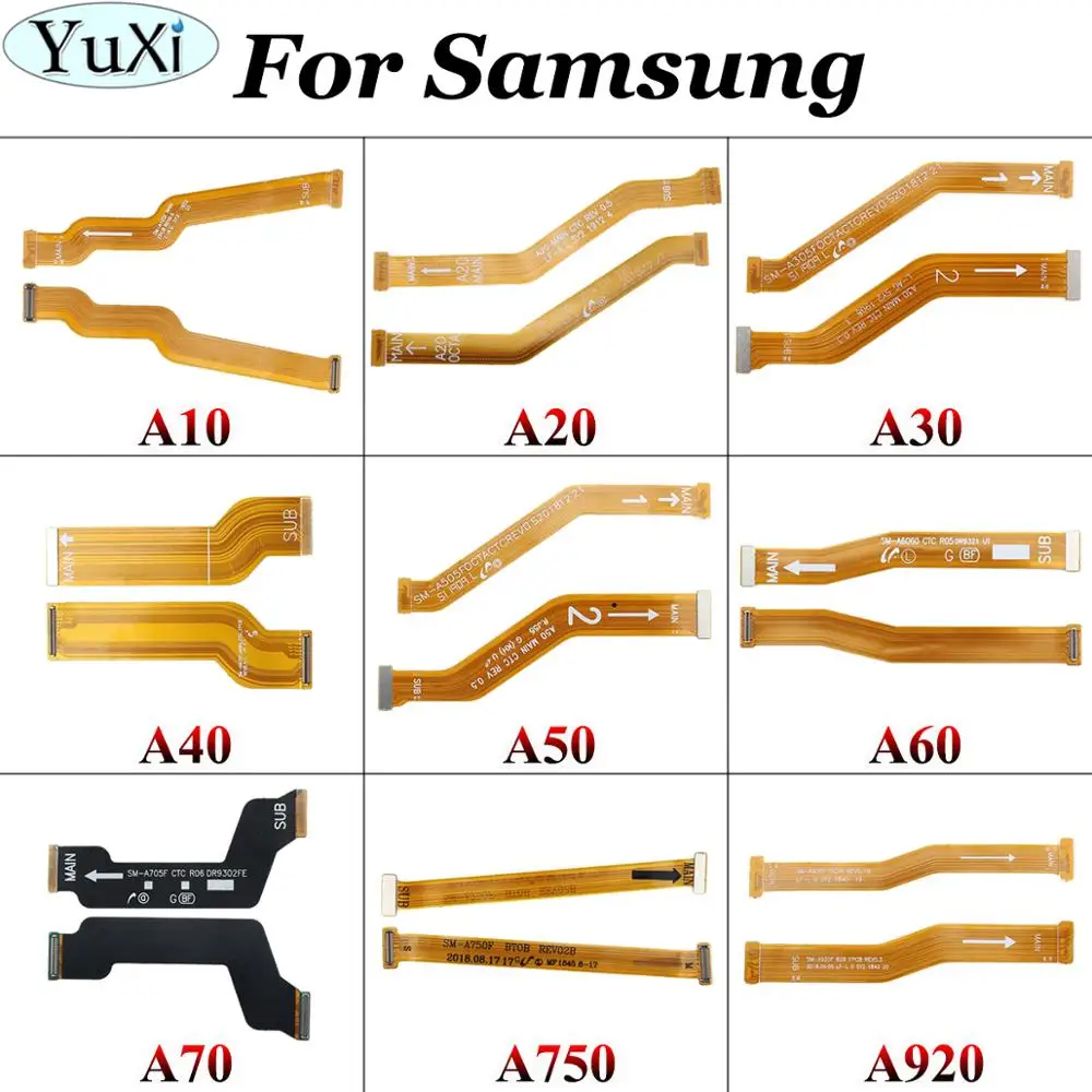 Юйси для samsung Galaxy A10 A20 A30 A305F A40 A50 A60 A70 A750 A920 материнская плата разъем ЖК-дисплей USB гибкий кабель