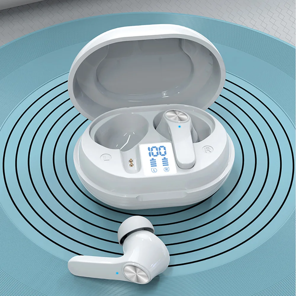 

TWS Wireless Earphones Bluetooth Earplugs ANC Noise Reduction Headphone Hands-free Headset In-ear Earbuds Gaming Sports Earpiece