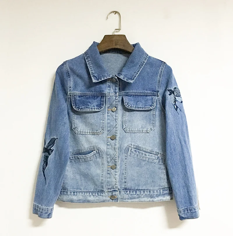 

Long-sleeved Jeans Jacket Women's New Hot-selling Embroidered Jeans Jacket Women's Loose Jacket Women Coat