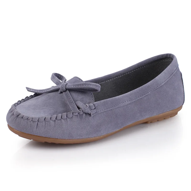 Женские туфли на плоской подошве повседневные Нескользящие Туфли с круглым