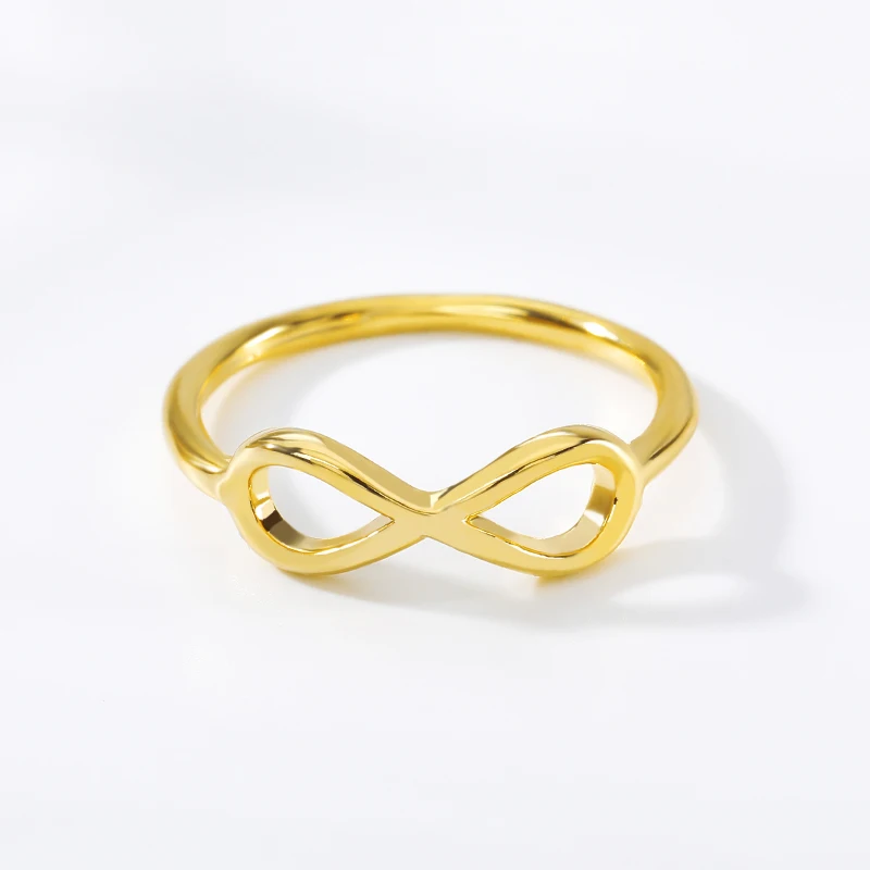 Кольца с символом бесконечности для женщин и мужчин розовое золото серебристый