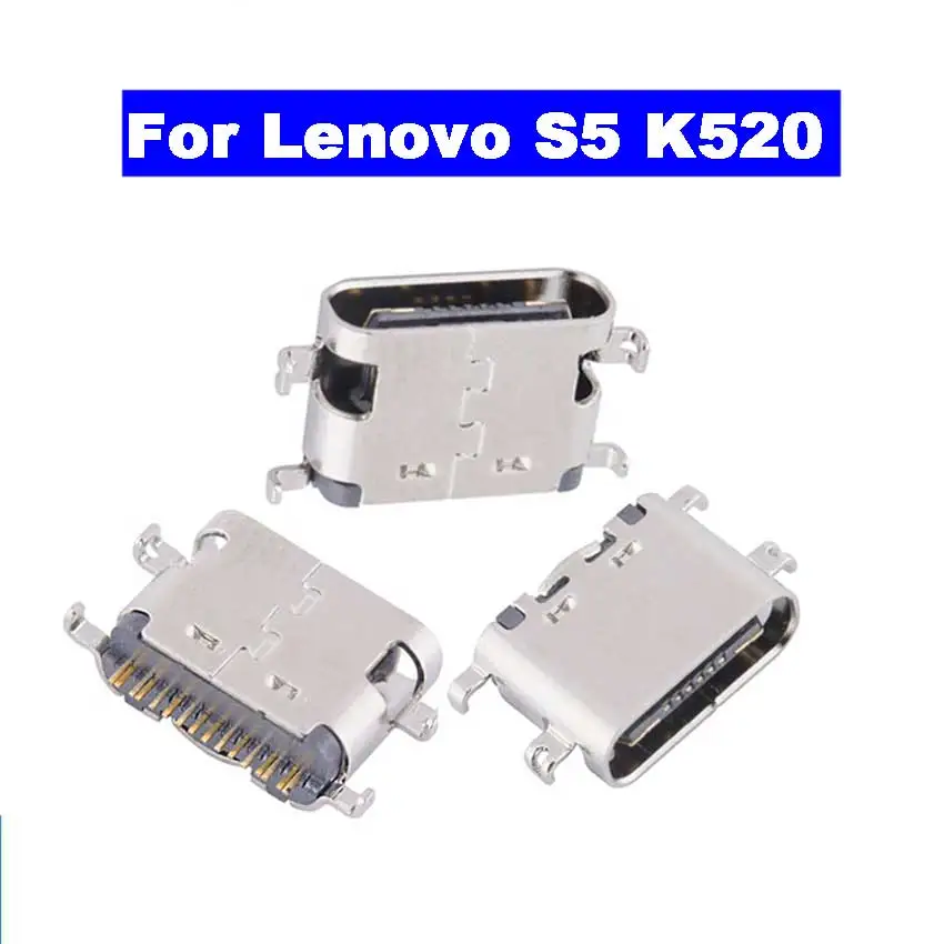 

5Pcs USB 3.1 Type C Connector 16 Pin Female Right Angle SMT Tab USB jack 3.1 Version Socket receptacle For Lenovo S5 K520