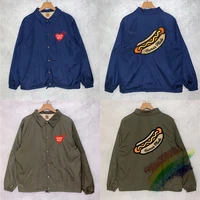 2021fw human made jacket men women 11 high quality nylon embroidery hot dog pattern windbreaker mens jacket